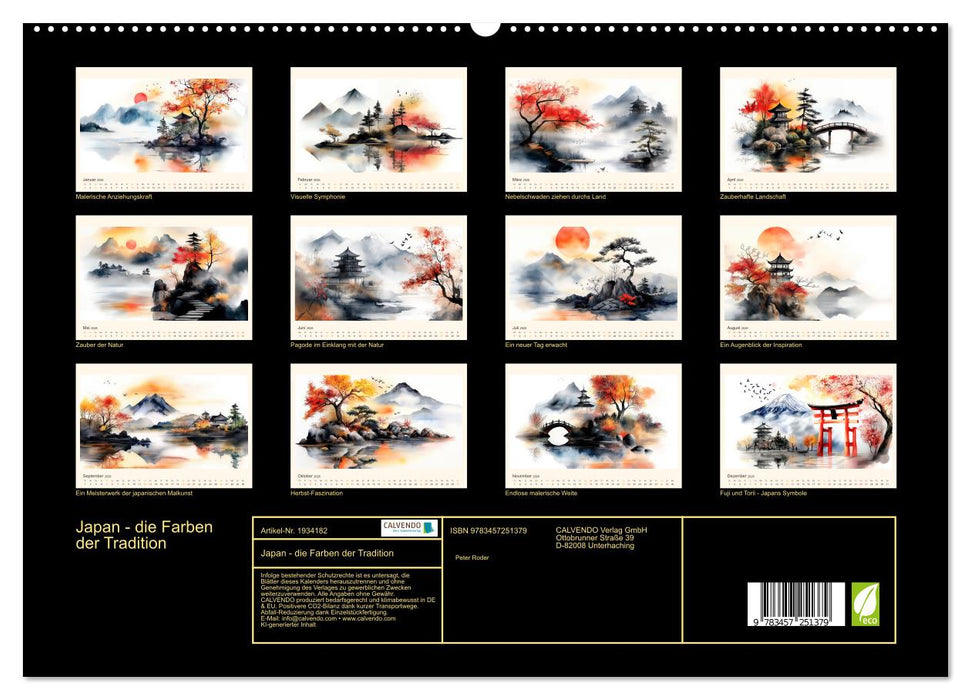 Japan - die Farben der Tradition (CALVENDO Premium Wandkalender 2026)