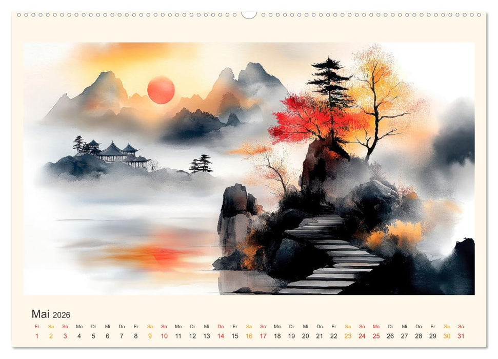 Japan - die Farben der Tradition (CALVENDO Premium Wandkalender 2026)