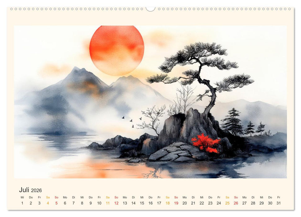 Japan - die Farben der Tradition (CALVENDO Premium Wandkalender 2026)