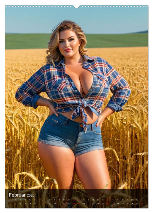 XXL Farm Girls (CALVENDO Premium Wandkalender 2026)