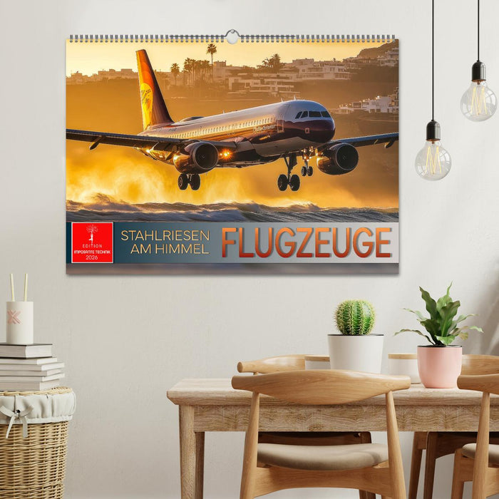 Flugzeuge - Stahlriesen am Himmel (CALVENDO Wandkalender 2026)