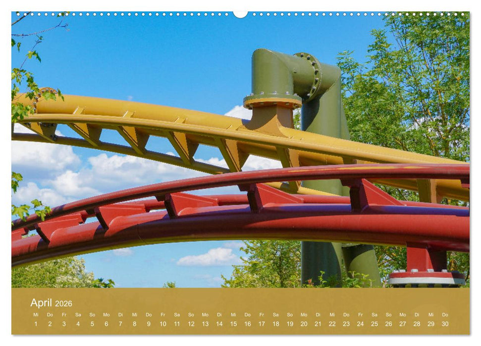 Abenteuer Achterbahn (CALVENDO Premium Wandkalender 2026)