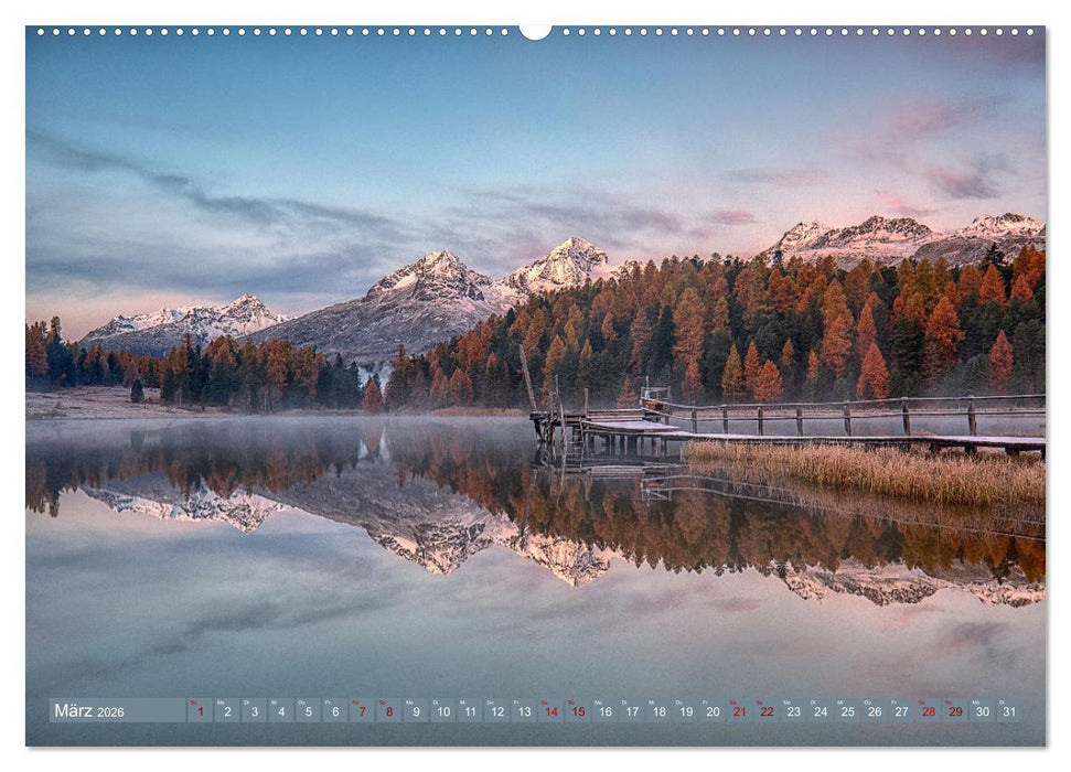 Bergstille - Landschaften, die berühren (CALVENDO Premium Wandkalender 2026)