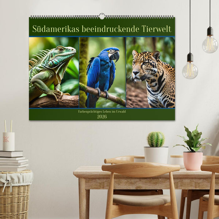 Südamerikas beeindruckende Tierwelt (CALVENDO Wandkalender 2026)