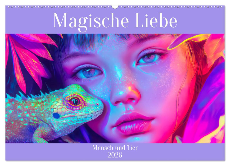 Magische Liebe - Mensch und Tier (CALVENDO Wandkalender 2026)