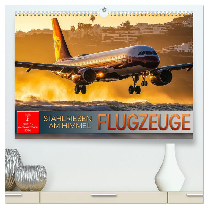 Flugzeuge - Stahlriesen am Himmel (CALVENDO Premium Wandkalender 2026)