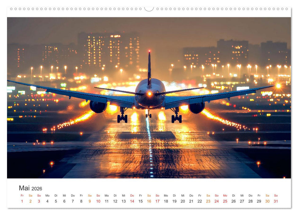 Flugzeuge - Stahlriesen am Himmel (CALVENDO Premium Wandkalender 2026)