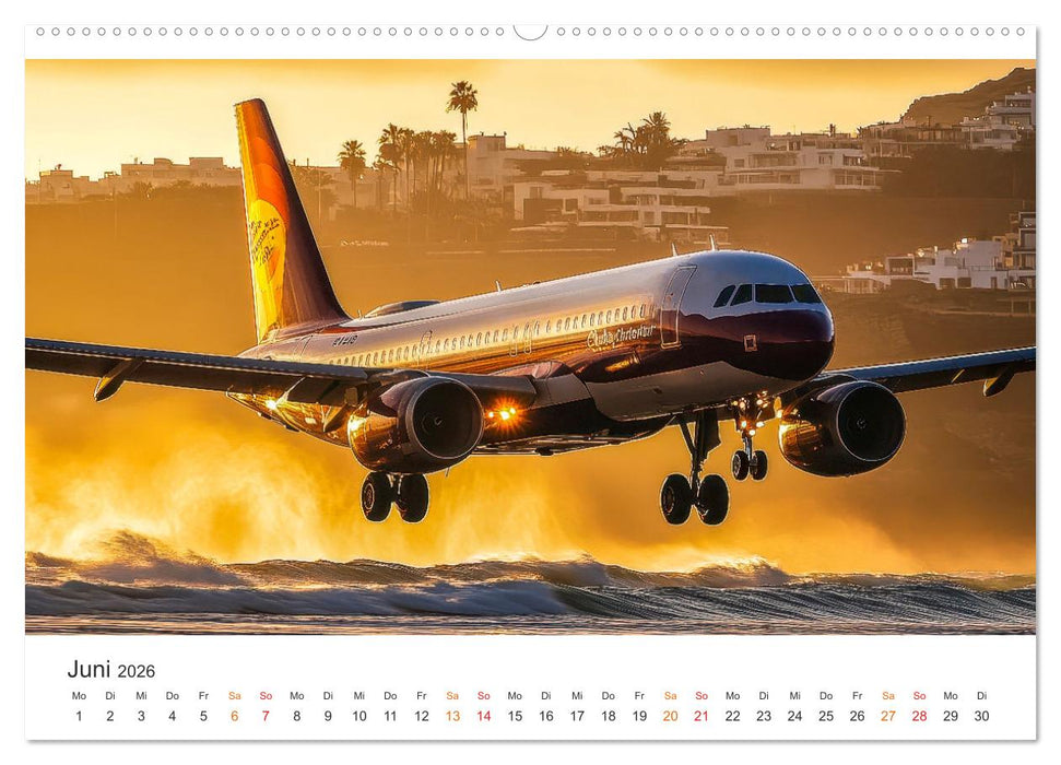 Flugzeuge - Stahlriesen am Himmel (CALVENDO Premium Wandkalender 2026)