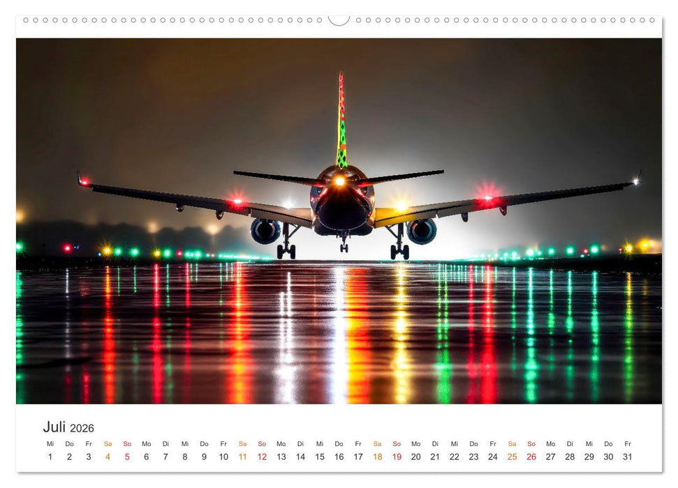 Flugzeuge - Stahlriesen am Himmel (CALVENDO Premium Wandkalender 2026)