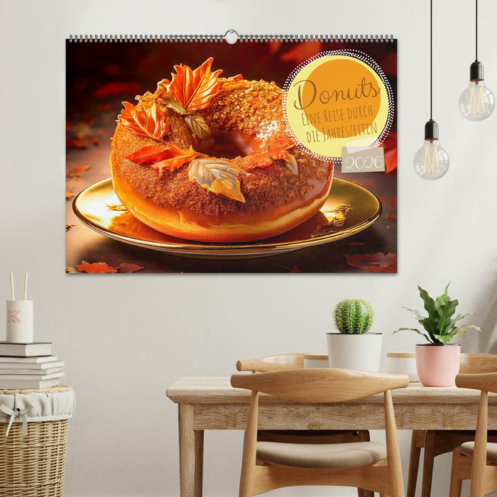 Donuts - Eine Reise durch die Jahreszeiten (CALVENDO Wandkalender 2026)