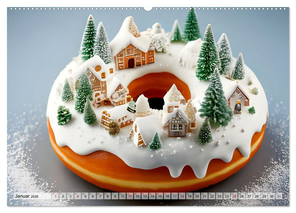 Donuts - Eine Reise durch die Jahreszeiten (CALVENDO Wandkalender 2026)