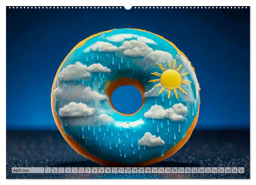 Donuts - Eine Reise durch die Jahreszeiten (CALVENDO Wandkalender 2026)