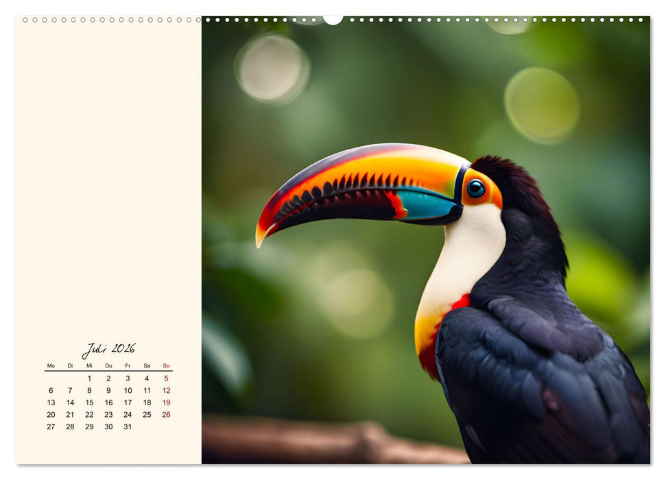 Südamerikas beeindruckende Tierwelt (CALVENDO Premium Wandkalender 2026)