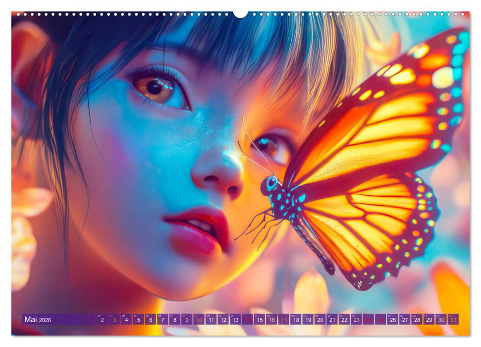 Magische Liebe - Mensch und Tier (CALVENDO Premium Wandkalender 2026)