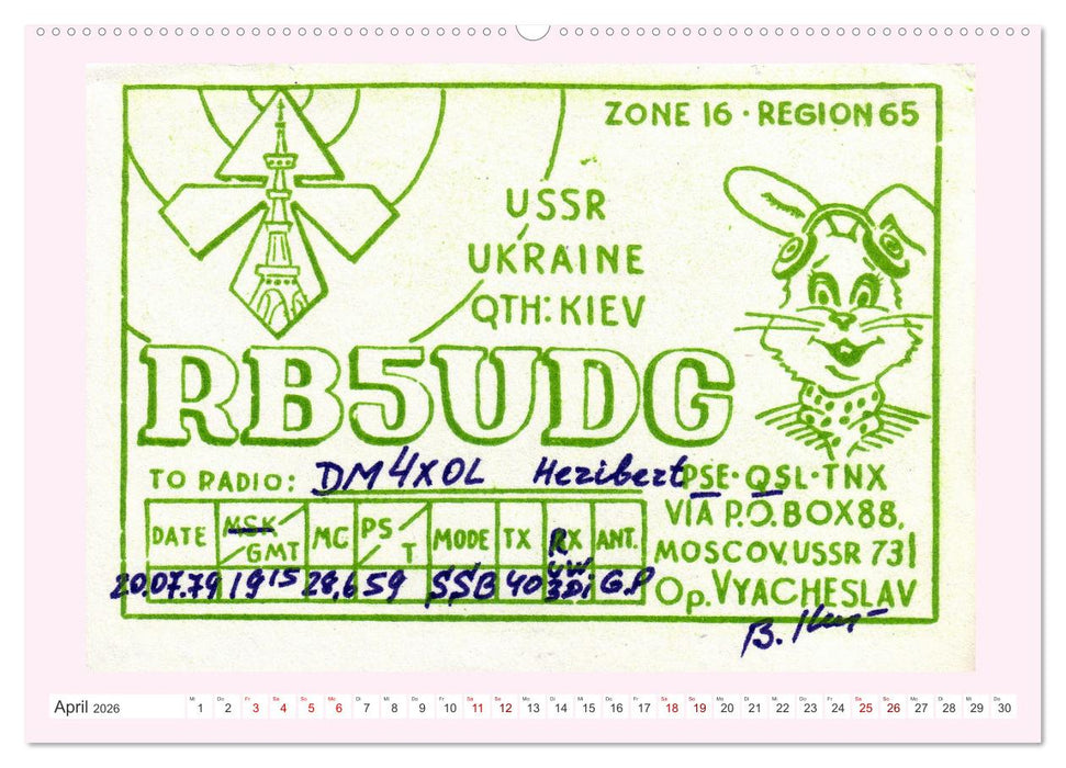 Radio-Land Ukraine - Ukrainische Amateurfunkstationen (CALVENDO Wandkalender 2026)