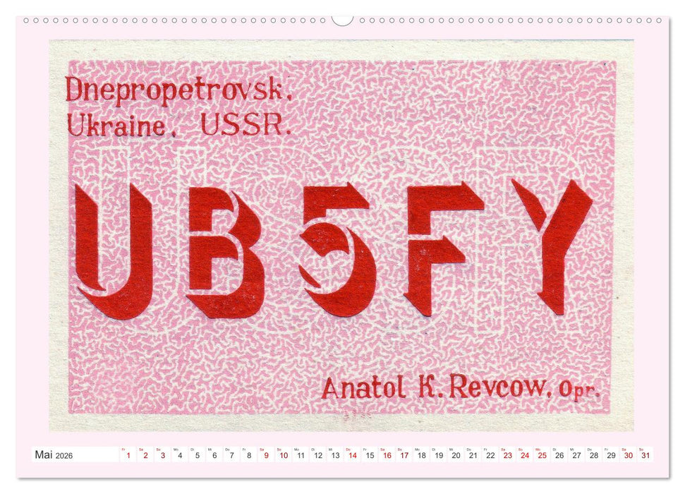Radio-Land Ukraine - Ukrainische Amateurfunkstationen (CALVENDO Wandkalender 2026)