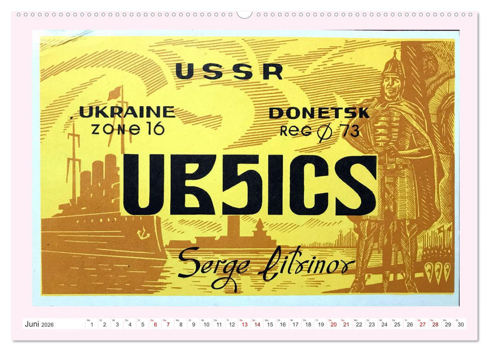 Radio-Land Ukraine - Ukrainische Amateurfunkstationen (CALVENDO Wandkalender 2026)