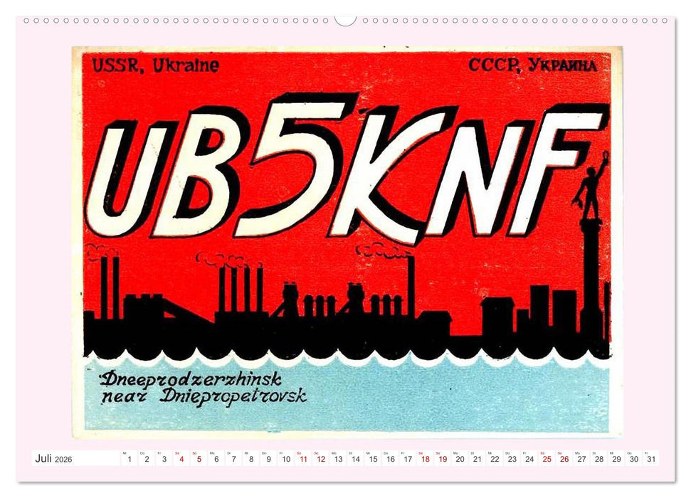 Radio-Land Ukraine - Ukrainische Amateurfunkstationen (CALVENDO Premium Wandkalender 2026)