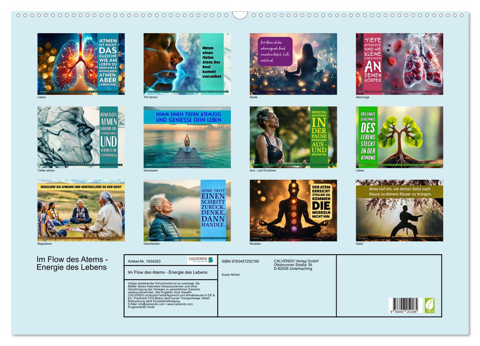 Im Flow des Atems - Energie des Lebens (CALVENDO Wandkalender 2026)