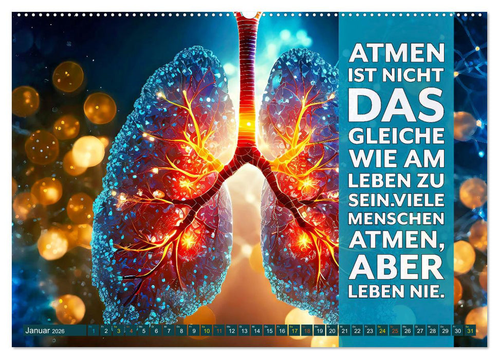 Im Flow des Atems - Energie des Lebens (CALVENDO Wandkalender 2026)