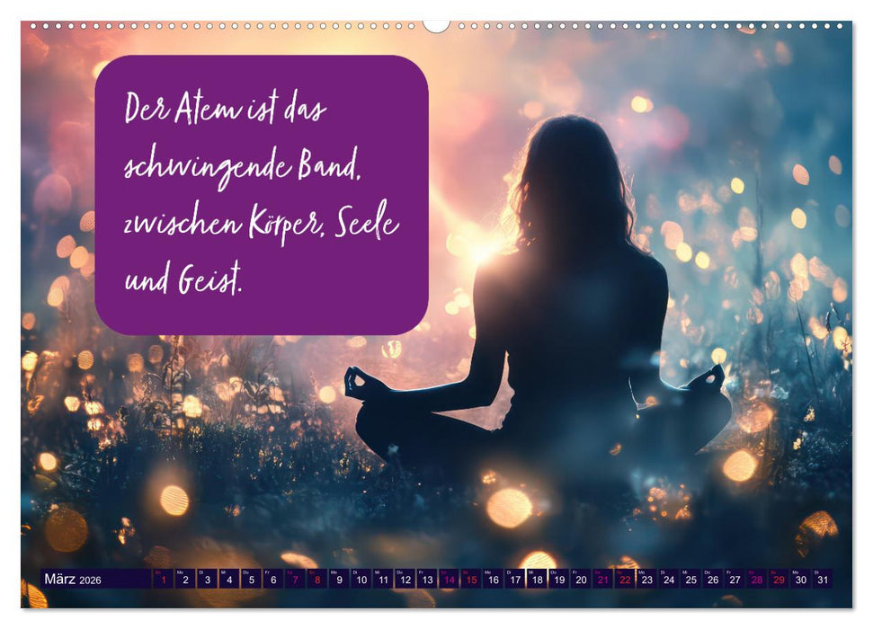 Im Flow des Atems - Energie des Lebens (CALVENDO Wandkalender 2026)