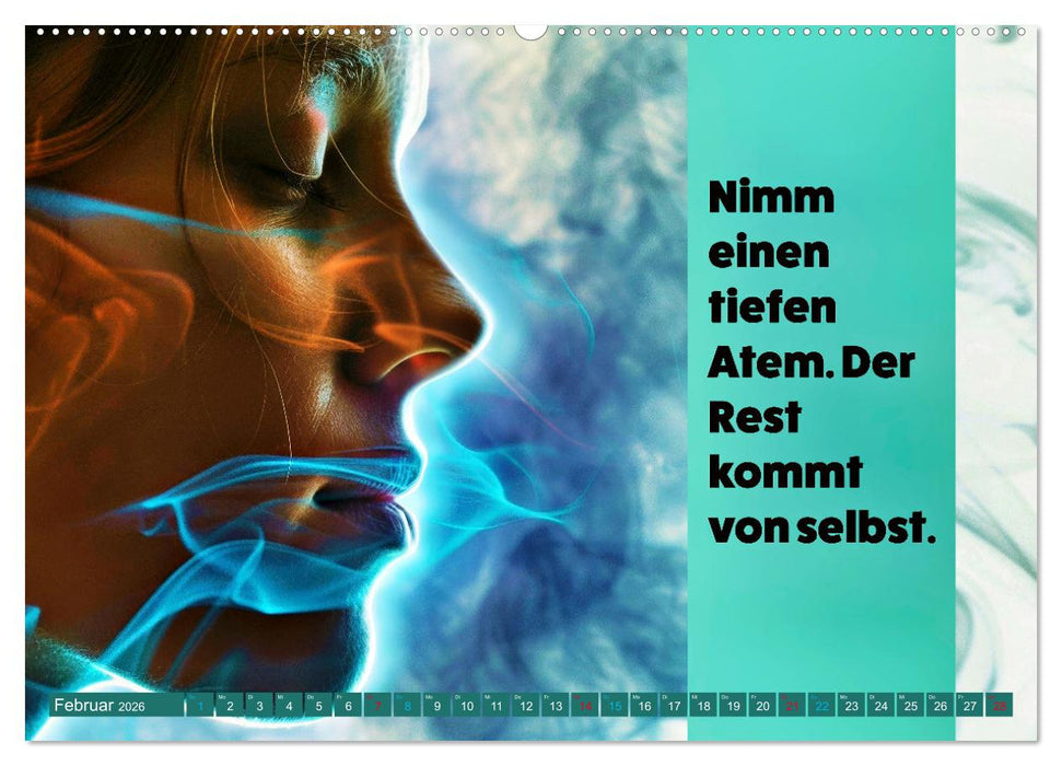 Im Flow des Atems - Energie des Lebens (CALVENDO Premium Wandkalender 2026)
