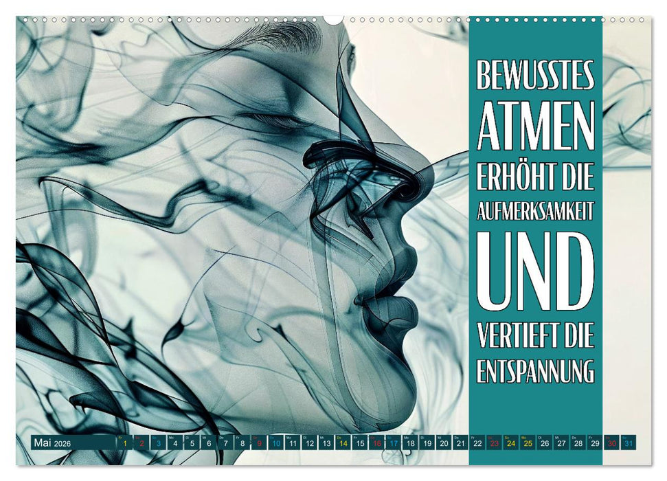 Im Flow des Atems - Energie des Lebens (CALVENDO Premium Wandkalender 2026)