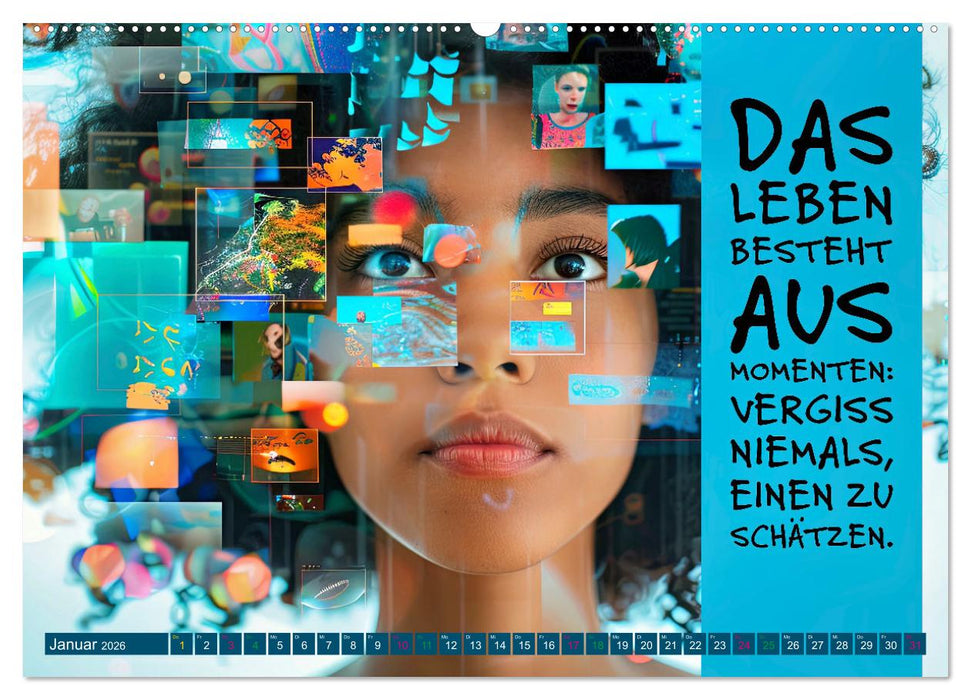 Im Flow der Zeit - im Hier und Jetzt (CALVENDO Wandkalender 2026)