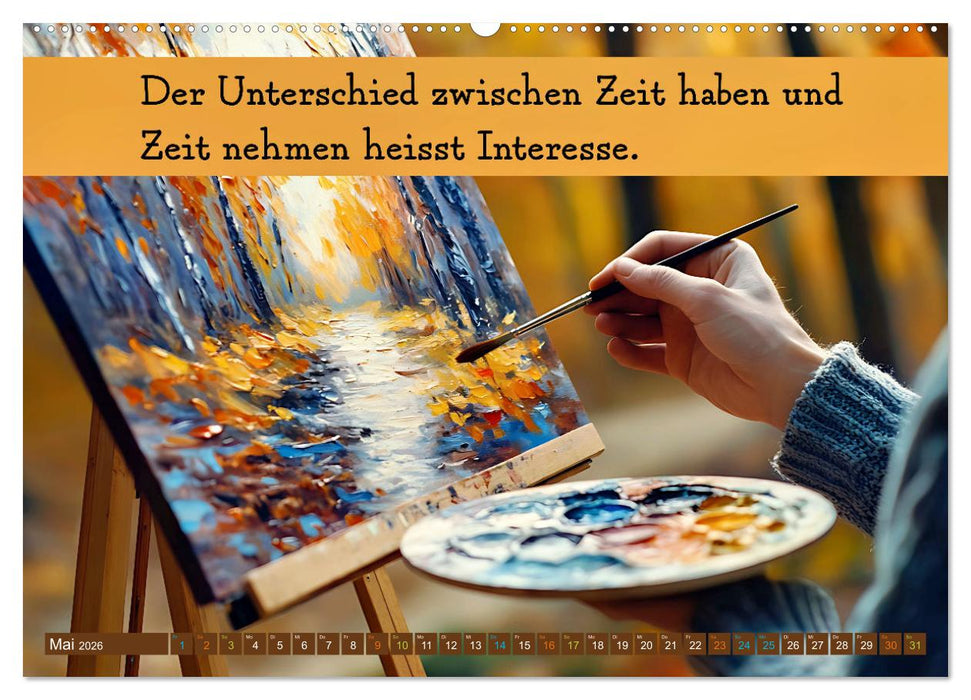 Im Flow der Zeit - im Hier und Jetzt (CALVENDO Wandkalender 2026)