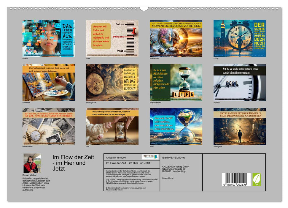 Im Flow der Zeit - im Hier und Jetzt (CALVENDO Premium Wandkalender 2026)