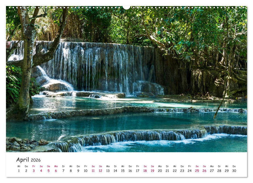 Laos - Im Herzen Indochinas (CALVENDO Premium Wandkalender 2026)