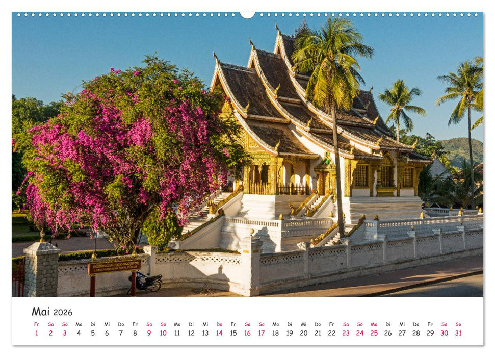 Laos - Im Herzen Indochinas (CALVENDO Premium Wandkalender 2026)