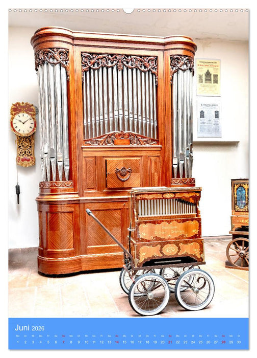 Mechanische Musikinstrumente (CALVENDO Wandkalender 2026)