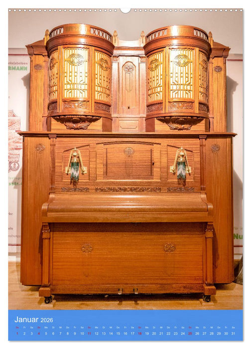 Mechanische Musikinstrumente (CALVENDO Premium Wandkalender 2026)