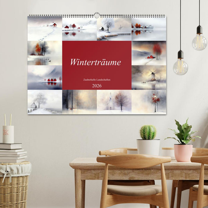 Winterträume – Zauberhafte Landschaften (CALVENDO Wandkalender 2026)