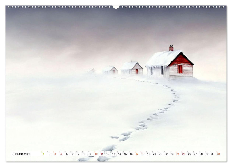 Winterträume – Zauberhafte Landschaften (CALVENDO Wandkalender 2026)