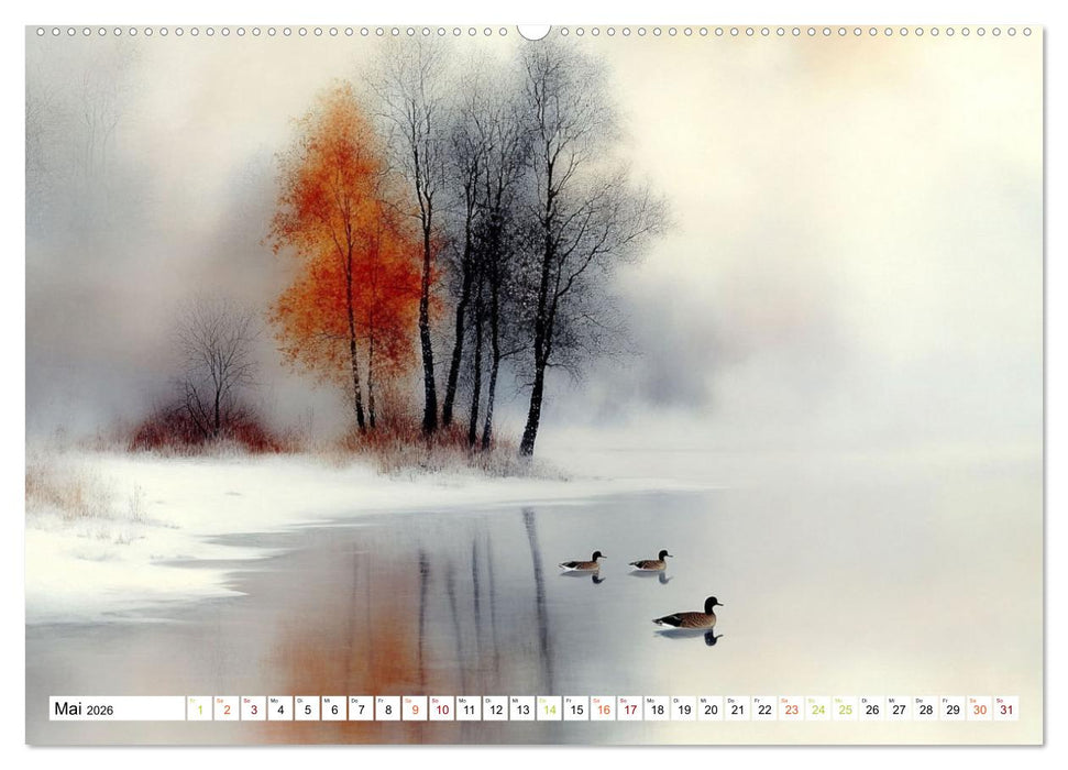 Winterträume – Zauberhafte Landschaften (CALVENDO Premium Wandkalender 2026)