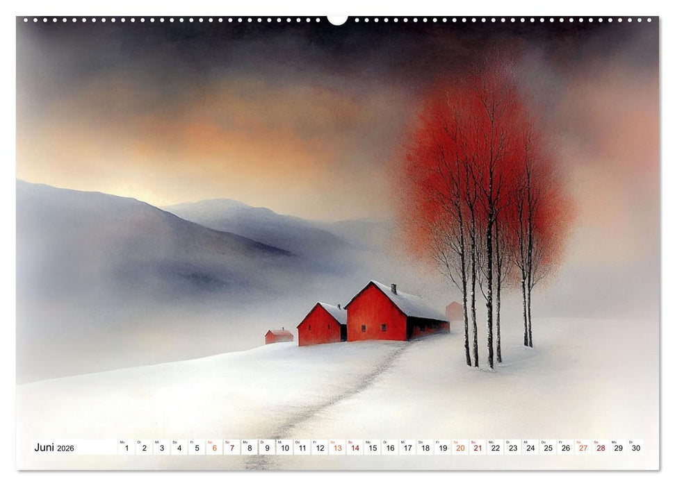 Winterträume – Zauberhafte Landschaften (CALVENDO Premium Wandkalender 2026)