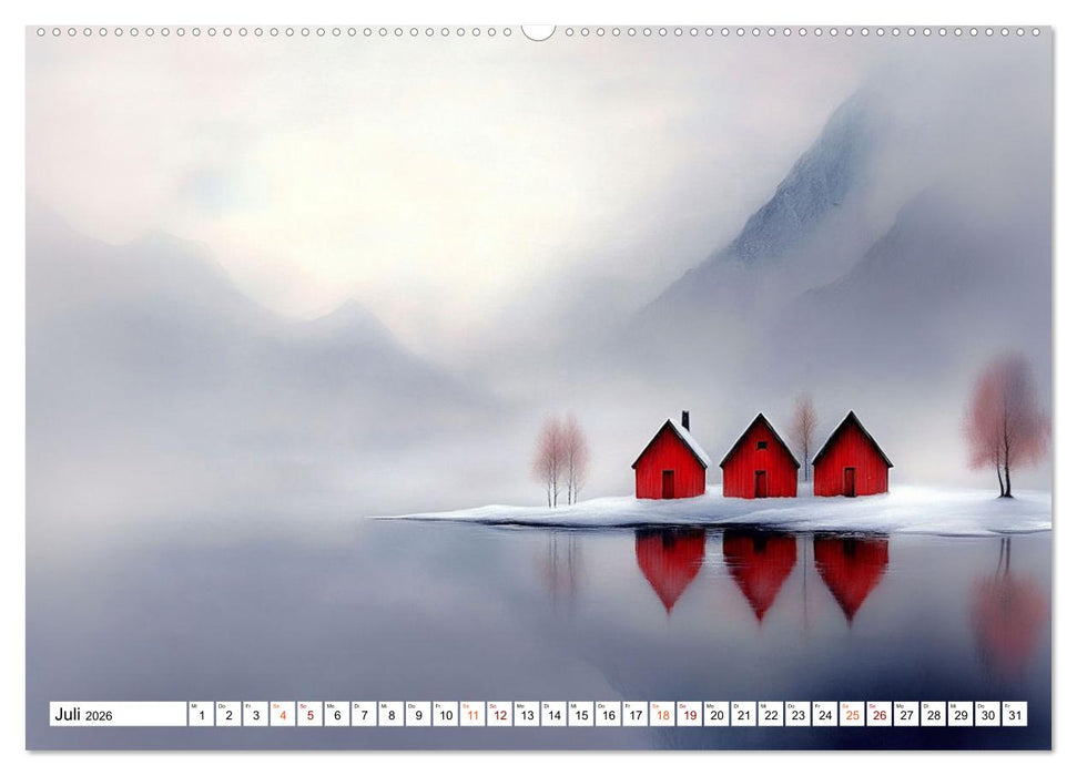 Winterträume – Zauberhafte Landschaften (CALVENDO Premium Wandkalender 2026)