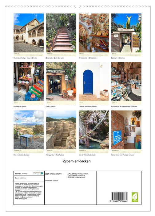 Zypern entdecken (CALVENDO Premium Wandkalender 2026)