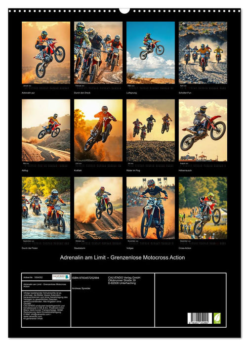 Adrenalin am Limit - Grenzenlose Motocross Action (CALVENDO Wandkalender 2026)