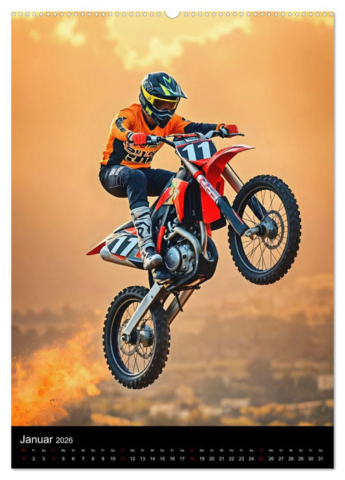 Adrenalin am Limit - Grenzenlose Motocross Action (CALVENDO Premium Wandkalender 2026)