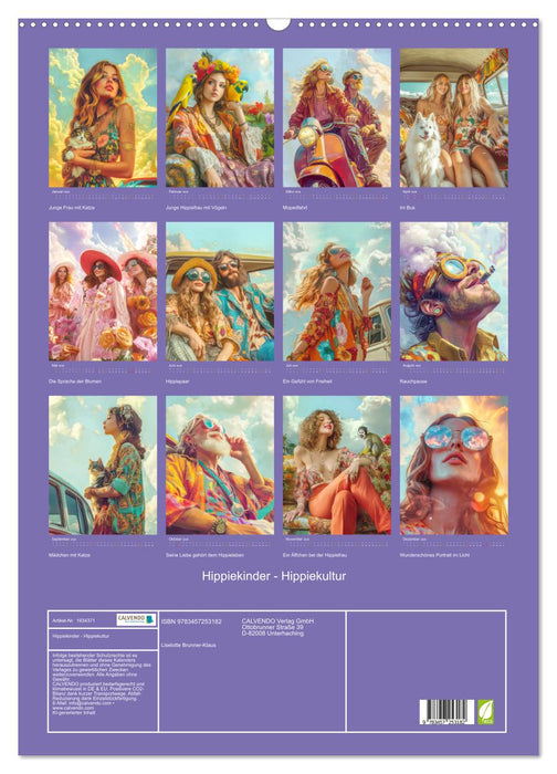 Hippiekinder - Hippiekultur (CALVENDO Wandkalender 2026)