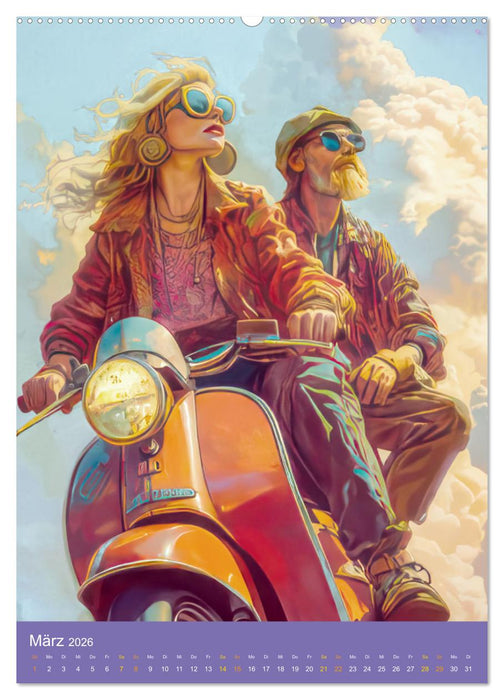 Hippiekinder - Hippiekultur (CALVENDO Premium Wandkalender 2026)