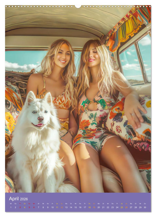 Hippiekinder - Hippiekultur (CALVENDO Premium Wandkalender 2026)