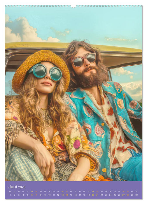 Hippiekinder - Hippiekultur (CALVENDO Premium Wandkalender 2026)