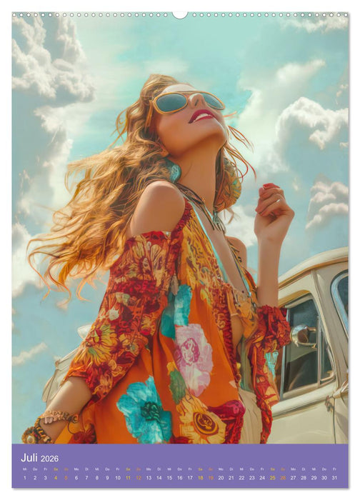 Hippiekinder - Hippiekultur (CALVENDO Premium Wandkalender 2026)