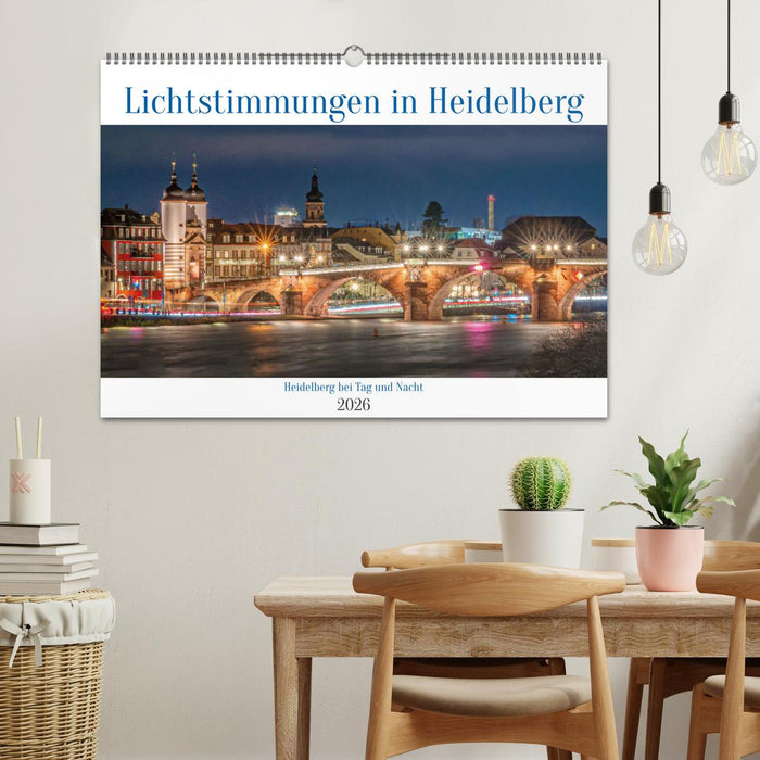 Lichtstimmungen in Heidelberg (CALVENDO Wandkalender 2026)