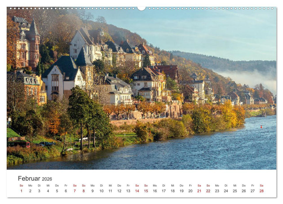 Lichtstimmungen in Heidelberg (CALVENDO Wandkalender 2026)