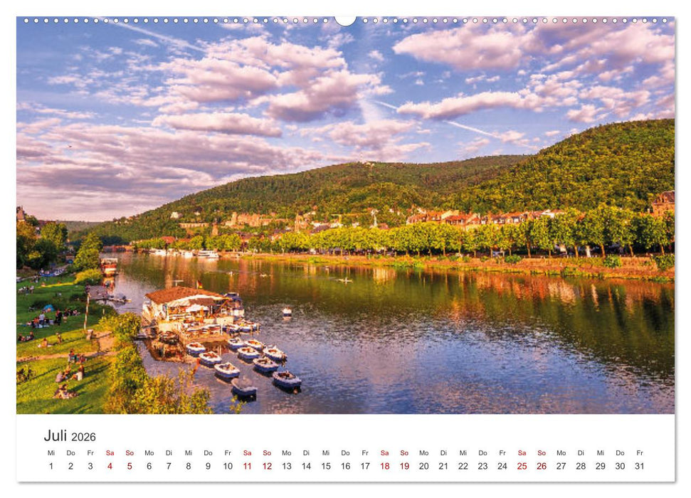 Lichtstimmungen in Heidelberg (CALVENDO Premium Wandkalender 2026)